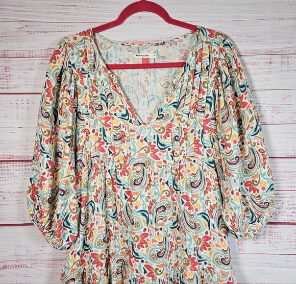 Marine Layer Scarlett Paisley Print Dress - Picture 3 of 16